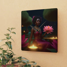 Load image into Gallery viewer, Acrylic Wall Clock Pink Lotus
