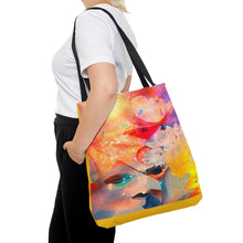 Load image into Gallery viewer, Tote Bag Yellow Title Sun Rays
