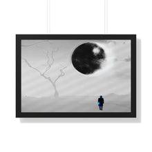 Load image into Gallery viewer, Framed Horizontal Poster Solar Eclipse 2024
