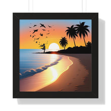 Load image into Gallery viewer, Framed Square Poster/SunsetSunrise
