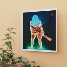 Load image into Gallery viewer, Acrylic Wall Clock Guitar girl
