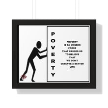 Load image into Gallery viewer, Framed Horizontal Poster. Break the Chains
