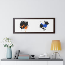 Load image into Gallery viewer, Framed Horizontal Poster Ink Blot #3
