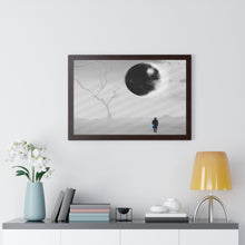 Load image into Gallery viewer, Framed Horizontal Poster Solar Eclipse 2024
