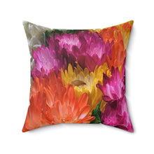 Load image into Gallery viewer, Pillow Summer Blooms Collection two-tone green 20x20
