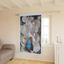 Load image into Gallery viewer, Window Curtains (1 Piece). White Floral
