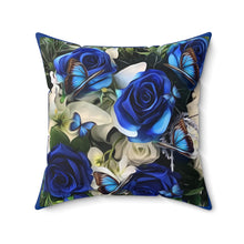 Load image into Gallery viewer, Pillow Blue Rose
