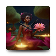Load image into Gallery viewer, Acrylic Wall Clock Pink Lotus
