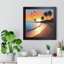 Load image into Gallery viewer, Framed Square Poster/SunsetSunrise
