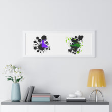 Load image into Gallery viewer, Framed Horizontal Poster Ink Blot. #2
