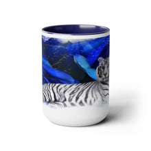 Load image into Gallery viewer, Two-Tone Coffee Mugs, 15oz Tiger Rose
