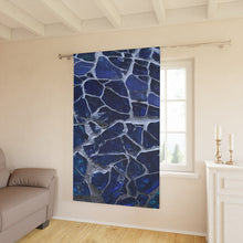 Load image into Gallery viewer, Window Curtains (1 Piece) Blue Mosaic
