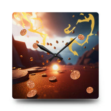 Load image into Gallery viewer, Acrylic Wall Clock Pennies from Heaven
