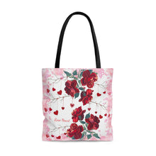 Load image into Gallery viewer, Tote Bag Title Rose Heart Valentine Day sale collection
