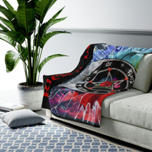 Load image into Gallery viewer, Velveteen Plush Blanket 60x80 Pentacle
