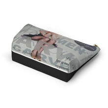 Load image into Gallery viewer, Accessory: Pouch with T-bottom Street Photography Title: The Lady in the Window (Black)
