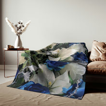 Load image into Gallery viewer, Sweatshirt Blanket Blue Rose
