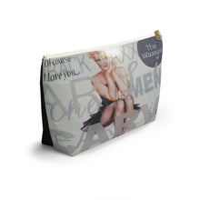 Load image into Gallery viewer, Accessory: Pouch with T-bottom Street Photography Title: The Lady in the Window (Black)
