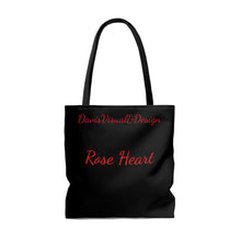 Load image into Gallery viewer, Tote Bag. Title Rose Heart
