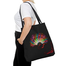 Load image into Gallery viewer, Tote Bag print  Title Fan Dancer
