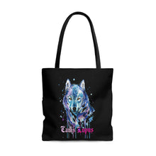 Load image into Gallery viewer, Tote Bag print Title Midnight  Wolf
