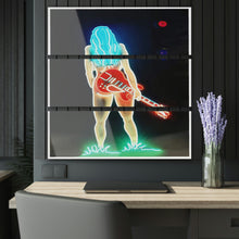 Load image into Gallery viewer, Acrylic Prints Guitar Girl Neon collection
