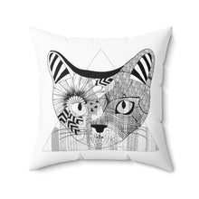Load image into Gallery viewer, Spun Polyester Square Pillow Title Cat City
